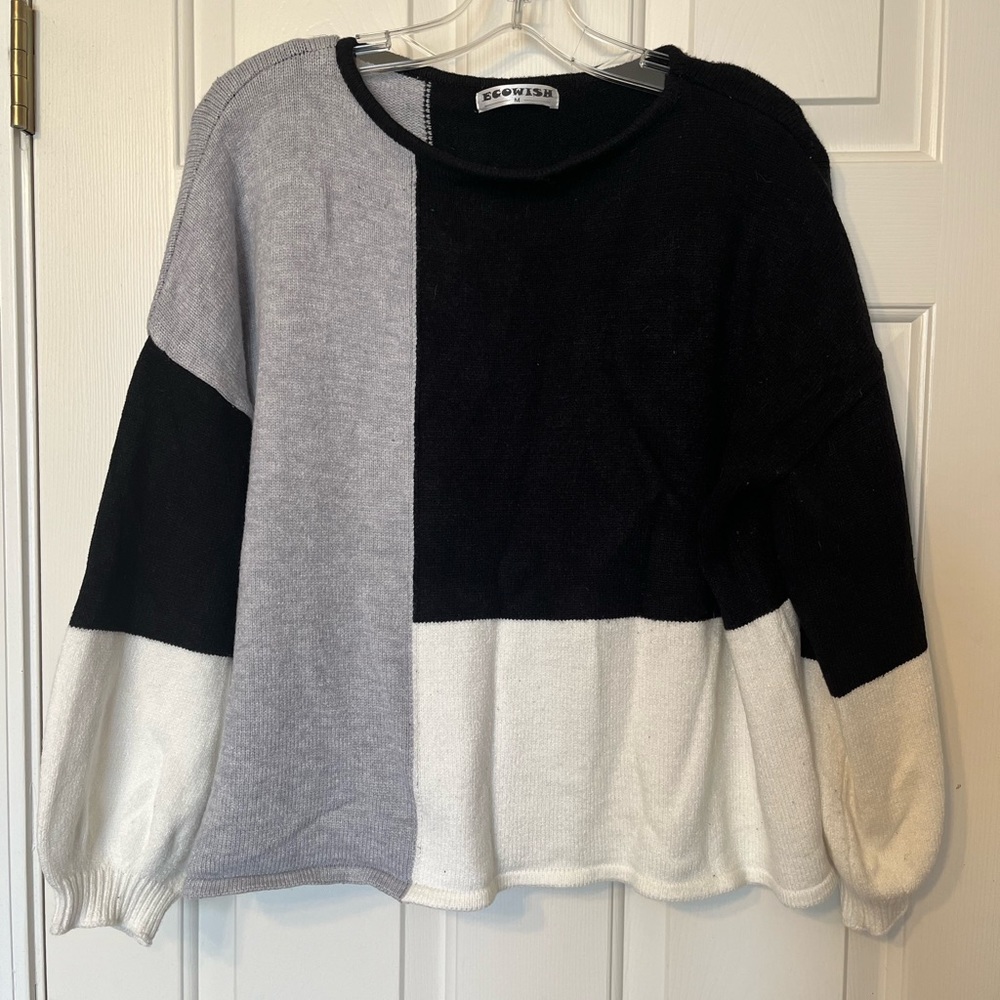 Ecowish color block sweater